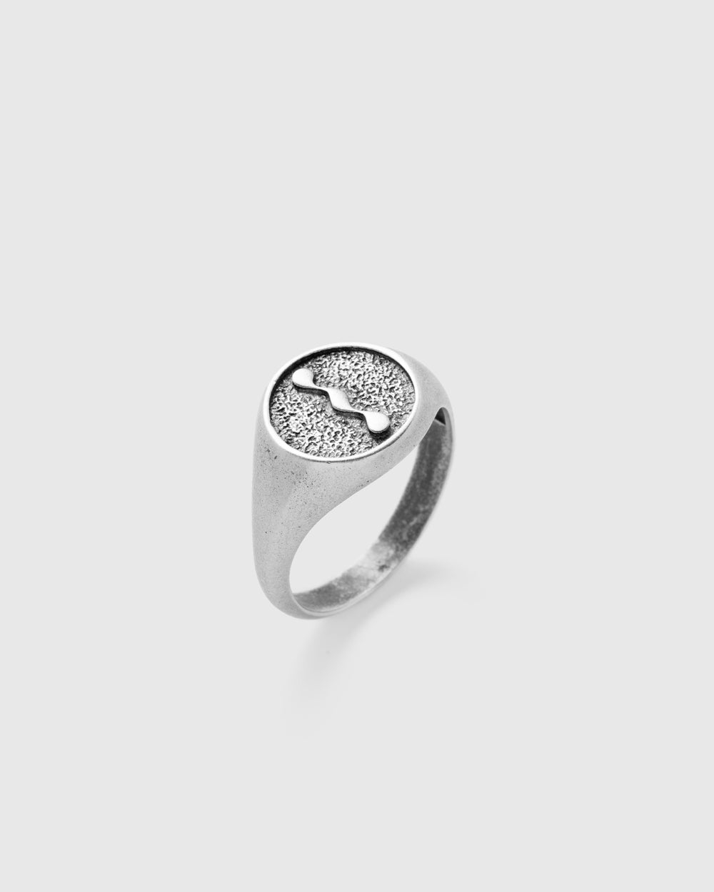 Blue Serpent Stamp Ring with Logo Packshot