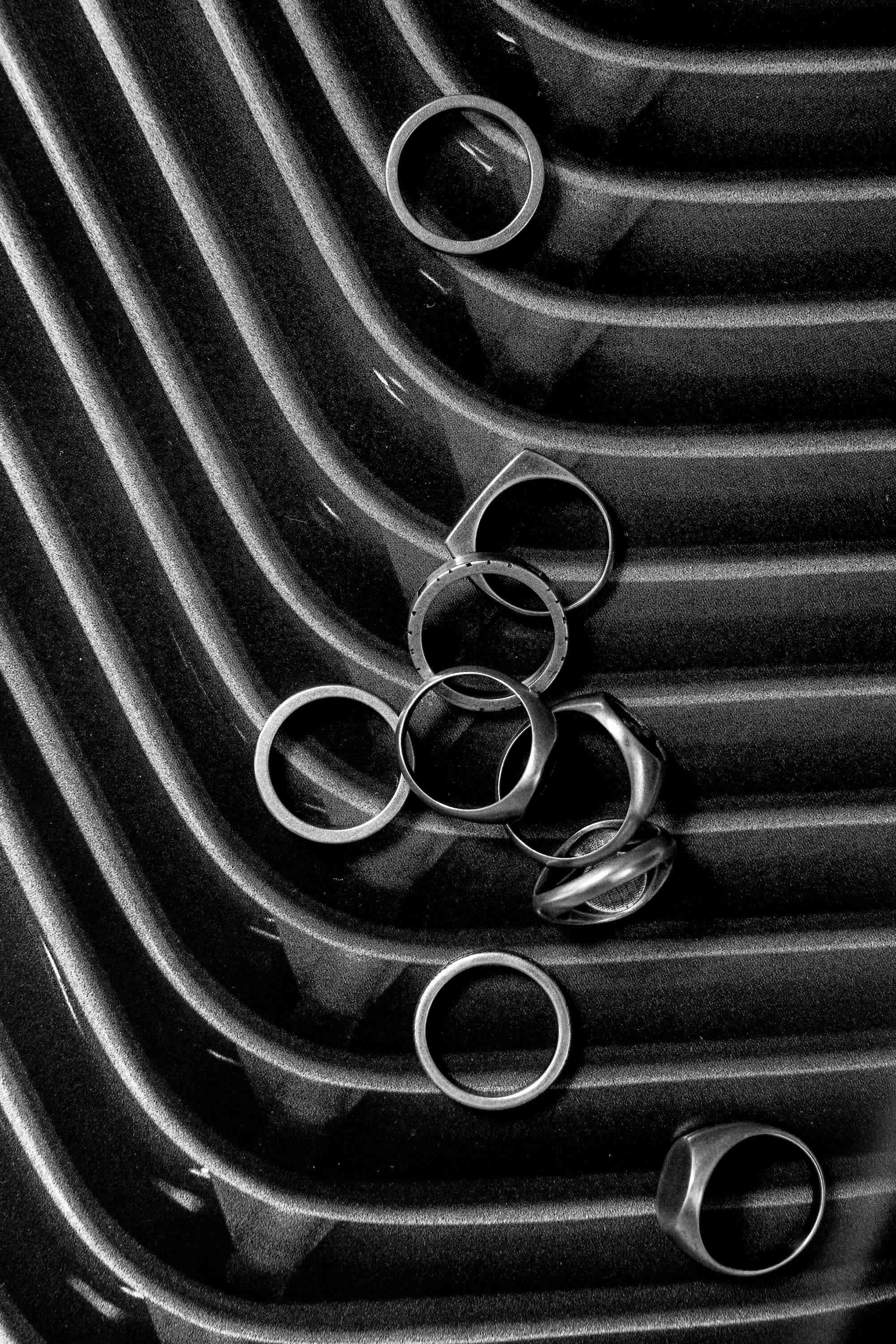 925 blue serpent silver rings