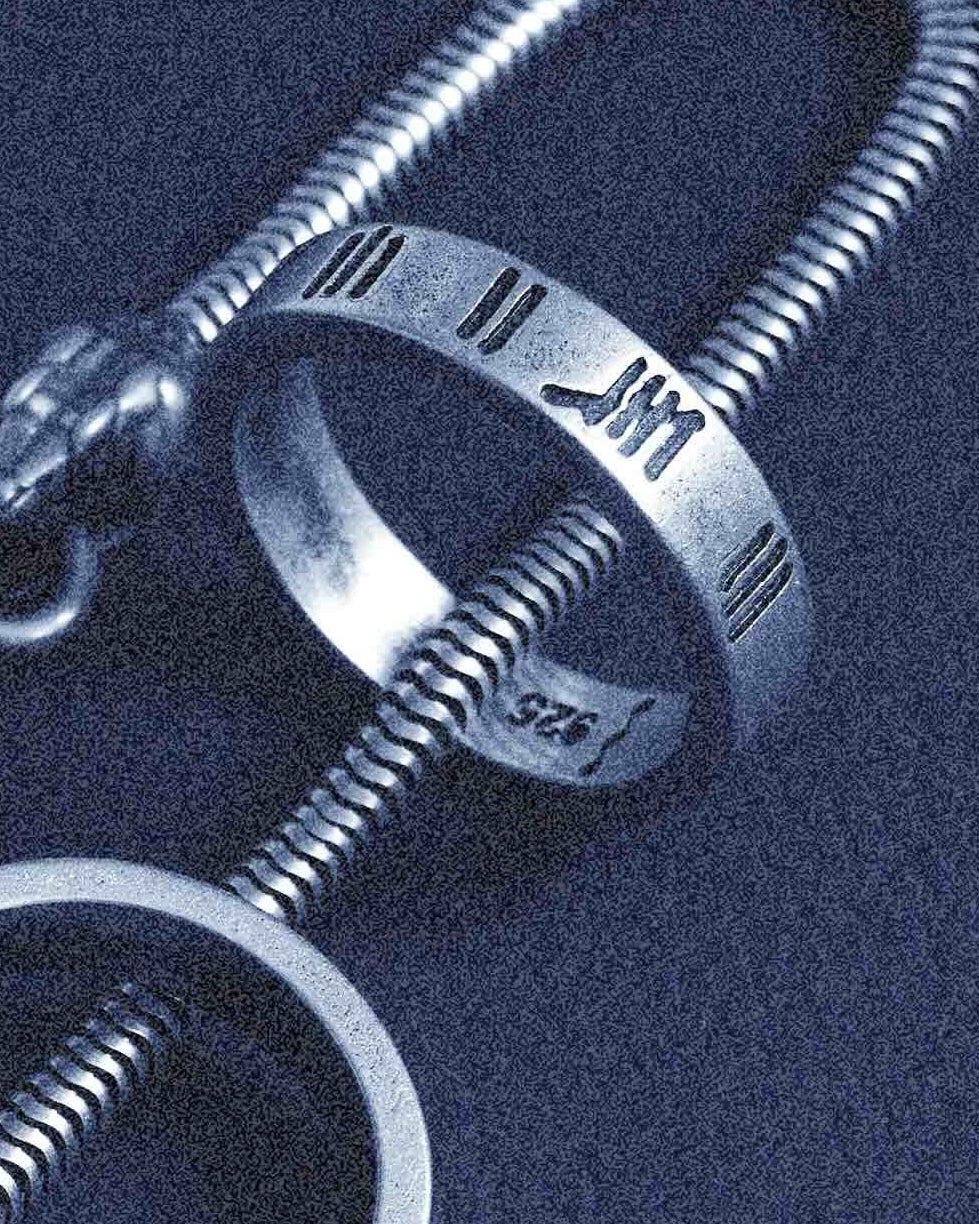 925 silver time ring